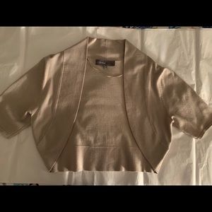 Short sweater worn once. Med. Beige. Darling.
